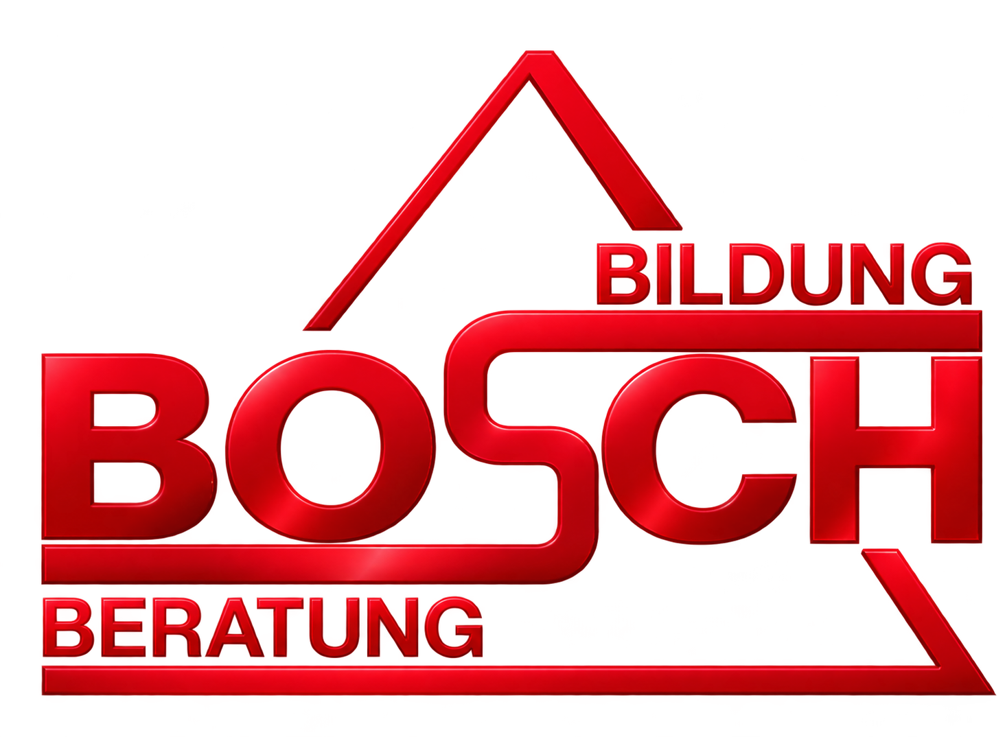 Glossy Red Bosch Bildung Beratung Logo